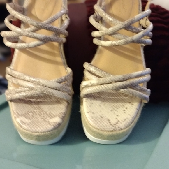 Cato Snakeskin Esparillo Platform Sandal size 10 NWOT - Picture 3 of 3